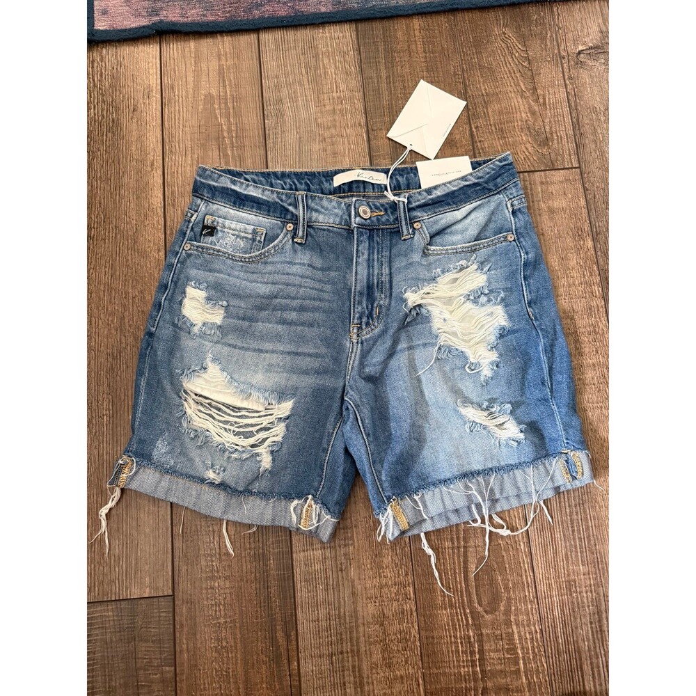 Kancan High Rise Cuffed Shorts Sz. Medium NWT
